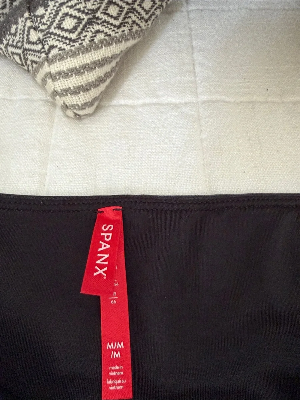 SPANX Black Faux Leather Leggings